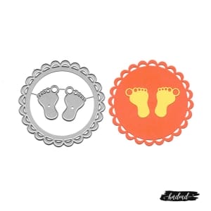 Steel Dies - Baby Feets (Set of 2 dies)