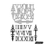 Steel Dies - Roman numbers with clock hands
