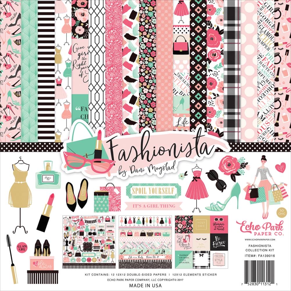 EchoPark paper pad - Fashionista Collection Kit (12 by 12 inch) echo park fashionista 12by12 collection kit EchoPark paper pad - Fashionista Collection Kit (12 by 12 inch)