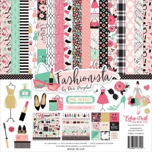 EchoPark paper pad - Fashionista Collection Kit (12 by 12 inch)