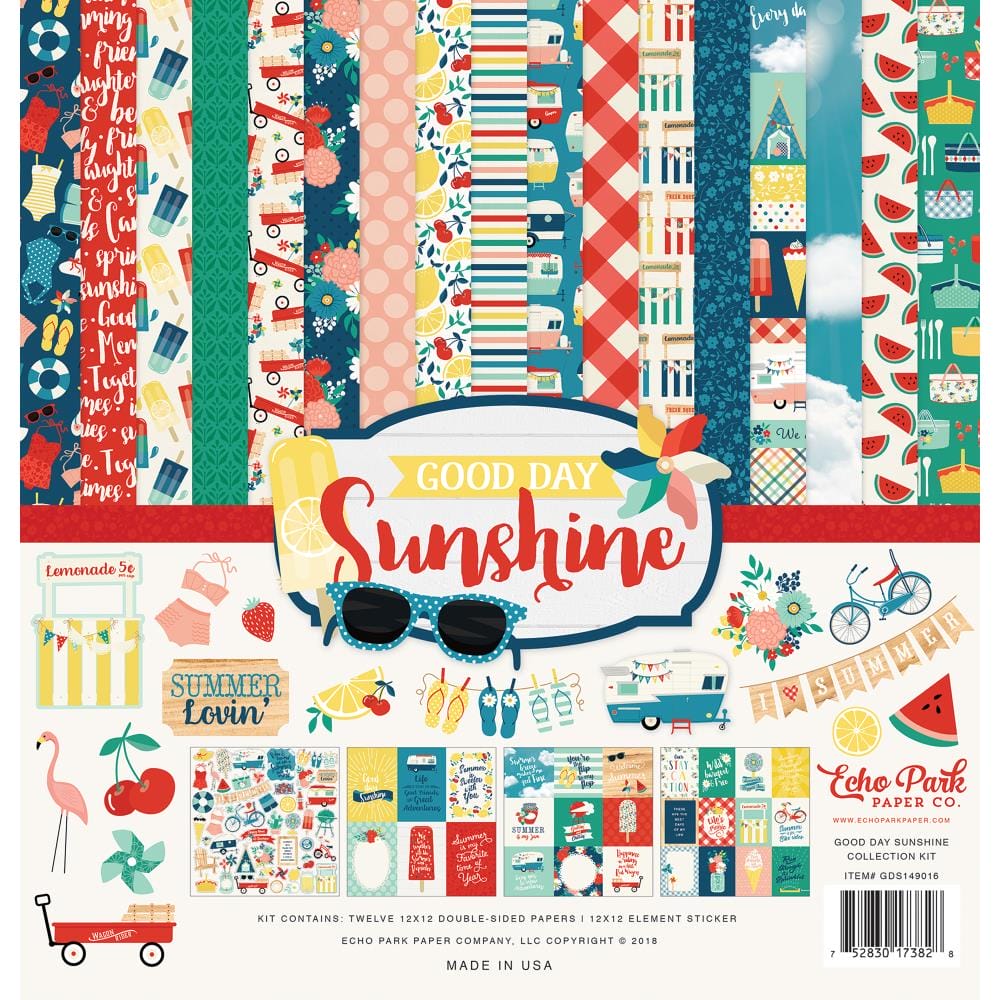 EchoPark paper pad - Good day Sunshine Collection Kit (12 by 12 inch) echo park good day sunshine 12by12 collection kit EchoPark paper pad - Good day Sunshine Collection Kit (12 by 12 inch)