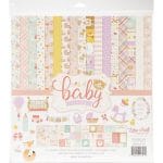 EchoPark paper pad - Hello baby Girl Collection Kit (12 by 12 inch)
