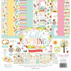 EchoPark paper pad - Hello Spring Collection Kit (12 by 12 inch)