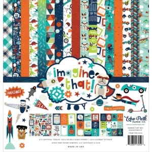 EchoPark paper pad - Imagine That Boy Collection Kit (12 by 12 inch)