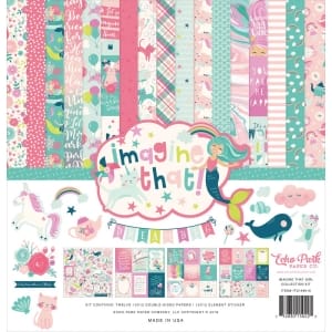 EchoPark paper pad - Imagine That Girl Collection Kit (12 by 12 inch)