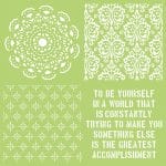 Kaisercraft Designer Template 12"X12" - Be Yourself