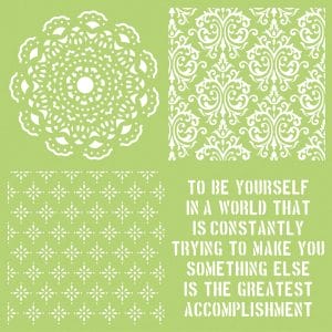 Kaisercraft Designer Template 12"X12" - Be Yourself