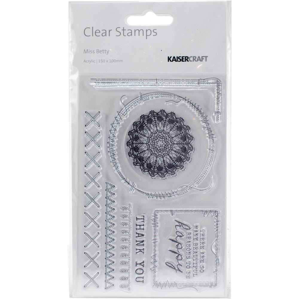 KaiserCraft Clear Stamps - Miss Betty