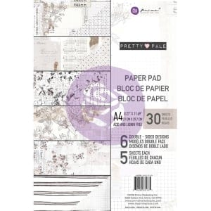Prima Marketing Double-Sided Paper Pad A4 30/Pkg - Pretty Pale, 6 Designs/5 Each
