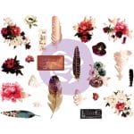 Prima Marketing Midnight Garden Chipboard Stickers 23/Pkg