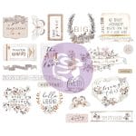 Prima Marketing Pretty Pale Chipboard Stickers 21/Pkg