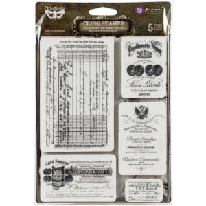 Old Paperwork Finnabair Cling Stamps 6"X7.5" by Prima