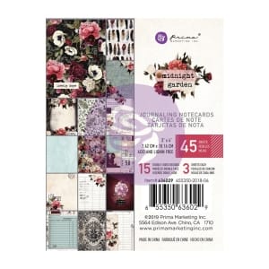 Prima Marketing Midnight Garden Journaling Cards 3"X4" 45/Pk