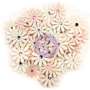 Prima Marketing Mulberry Paper Flowers - Poetic Rose 60/Pkg