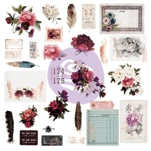 Prima Marketing Midnight Garden Cardstock Ephemera 29/Pkg