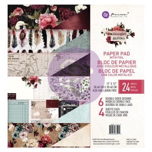 Prima - Midnight Garden - 12x12 Paperpack (24 double sided sheets)