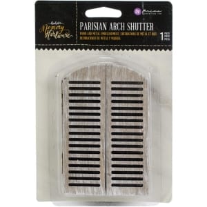 Prima Marketing Memory Hardware Embellishments - Parisian Arch Shutters 3"X4.5"