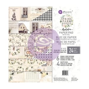 Prima - Spring Farmhouse - 12x12 Paperpack (24 double sided sheets)