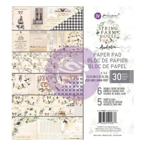 Prima - Spring Farmhouse - 6x6 Paperpack (30 double sided sheets)