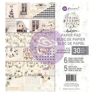 Prima - Spring Farmhouse - 8by8 Paperpack (30 double sided sheets)