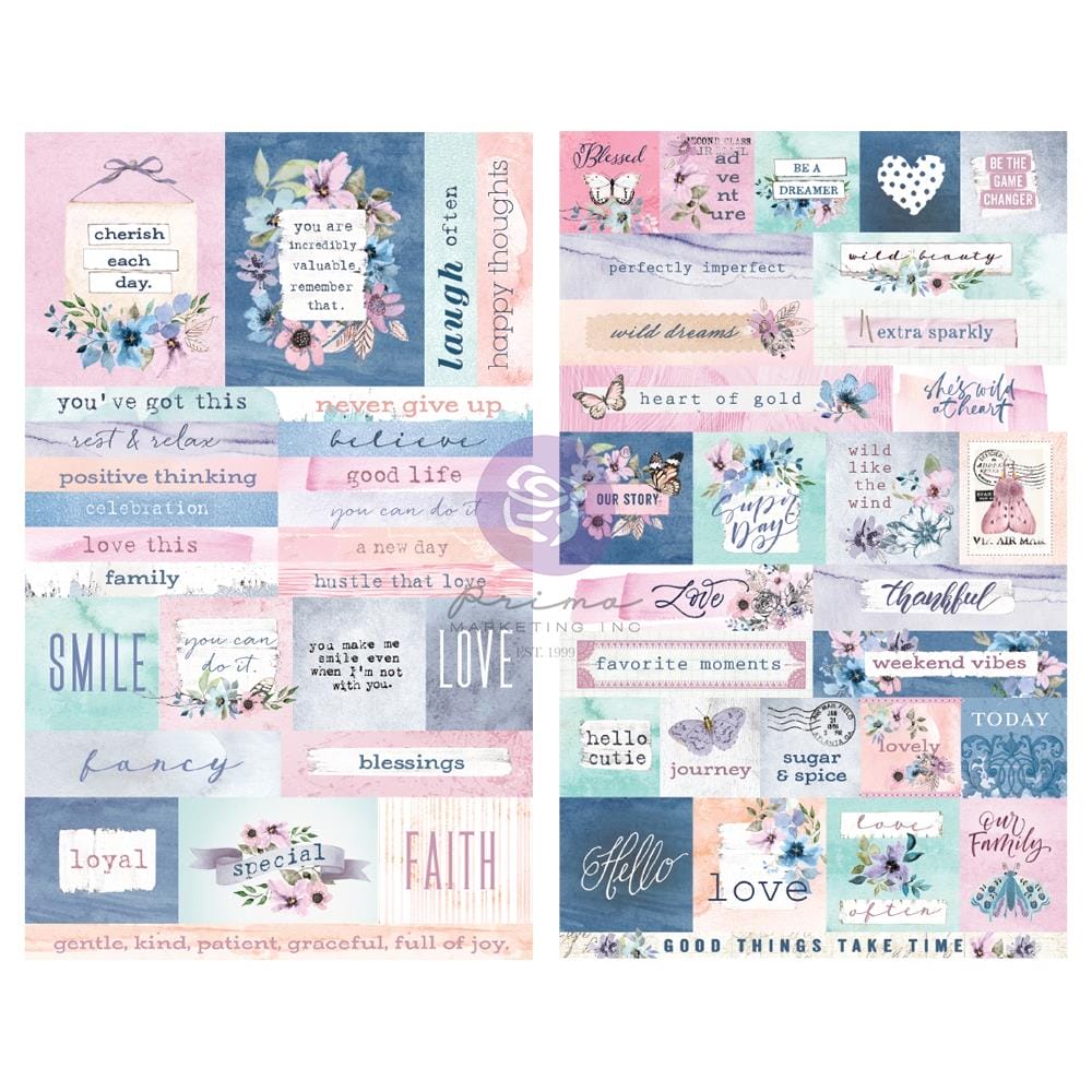 Prima Watercolor Floral Stickers