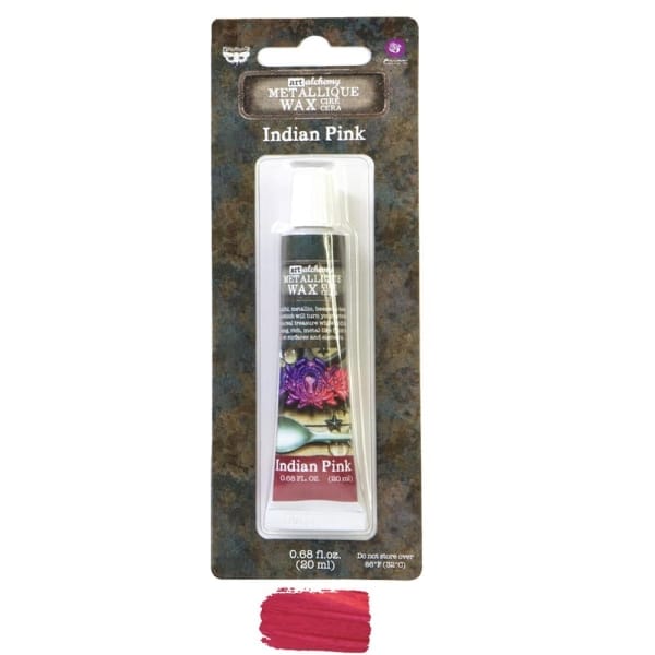 Finnabair Prima Art Alchemy Matte Wax .68 Fluid Ounce - Indian Pink
