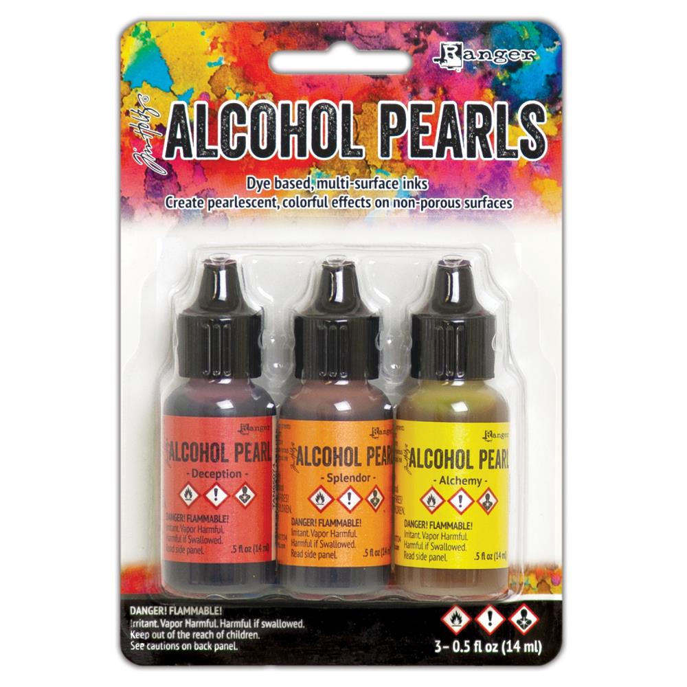 Tim Holtz Alcohol Ink Pearls Kits 3/Pkg by Ranger - Kit 1 ranger timholtz alcohol ink pearls TANK65517 Kit1 Tim Holtz Alcohol Ink Pearls Kits 3/Pkg by Ranger - Kit 1