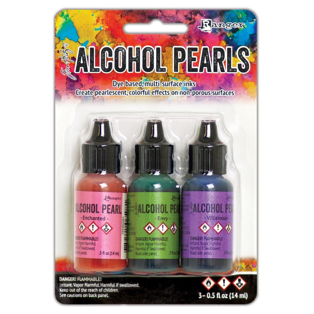 Tim Holtz Alcohol Ink Pearls Kits 3/Pkg by Ranger - Kit 3 ranger timholtz alcohol ink pearls TANK65531 Kit3 Tim Holtz Alcohol Ink Pearls Kits 3/Pkg by Ranger - Kit 3