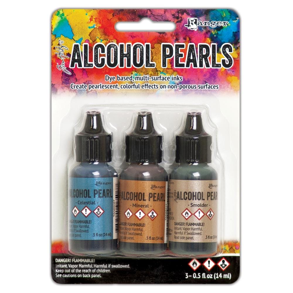 Tim Holtz Alcohol Ink Pearls Kits 3/Pkg by Ranger - Kit 4 ranger timholtz alcohol ink pearls TANK65548 Kit4 Tim Holtz Alcohol Ink Pearls Kits 3/Pkg by Ranger - Kit 4
