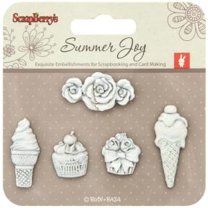 ScrapBerry's Summer Joy Polymer Shapes-Dessert