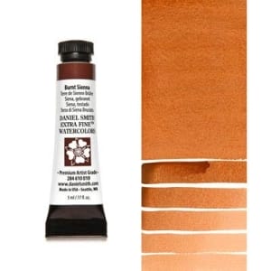 Daniel Smith Extra fine watercolors 5 ml tube - Burnt Sienna