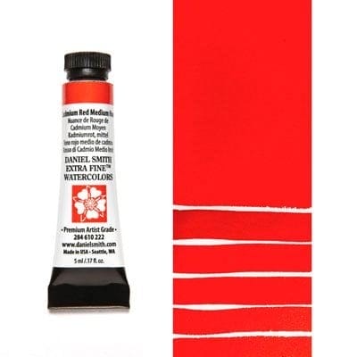 Daniel Smith Extra fine watercolors 5 ml tube - Cadmium Red Medium Hue