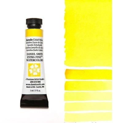 Daniel Smith Extra fine watercolors 5 ml tube - Aureolin(Cobalt Yellow)
