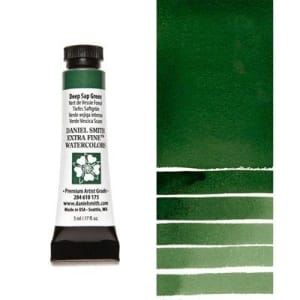 Daniel Smith Extra fine watercolors 5 ml tube - Deep Sap Green