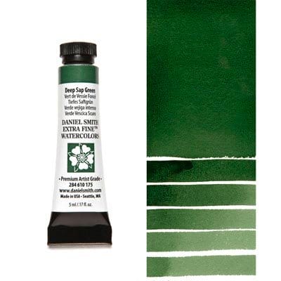 Daniel Smith Extra fine watercolors 5 ml tube - Deep Sap Green