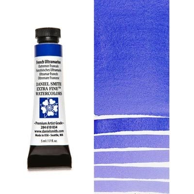 Daniel Smith Extra fine watercolors 5 ml tube - French Ultramarine Daniel Smith 5ml watercolor French Ultramarine Daniel Smith Extra fine watercolors 5 ml tube - French Ultramarine