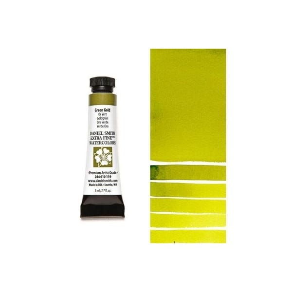 Daniel Smith Extra fine watercolors 5 ml tube - Green Gold