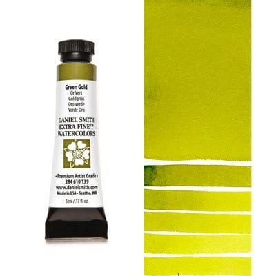 Daniel Smith Extra fine watercolors 5 ml tube - Green Gold