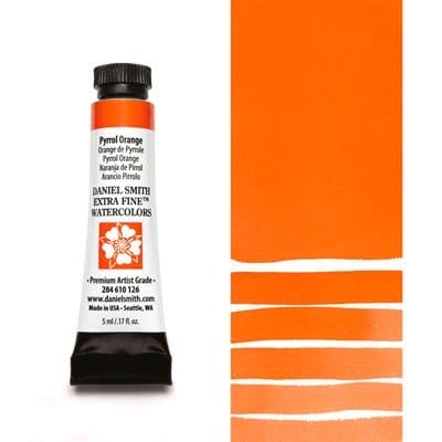 Daniel Smith Extra fine watercolors 5 ml tube - Pyrrol Orange