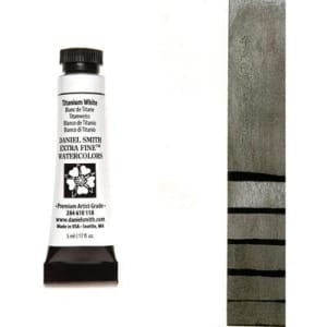 Daniel Smith Extra fine watercolors 5 ml tube - Titanium White