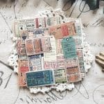 Vintage tickets Ephemera or Stickers (22 pcs)