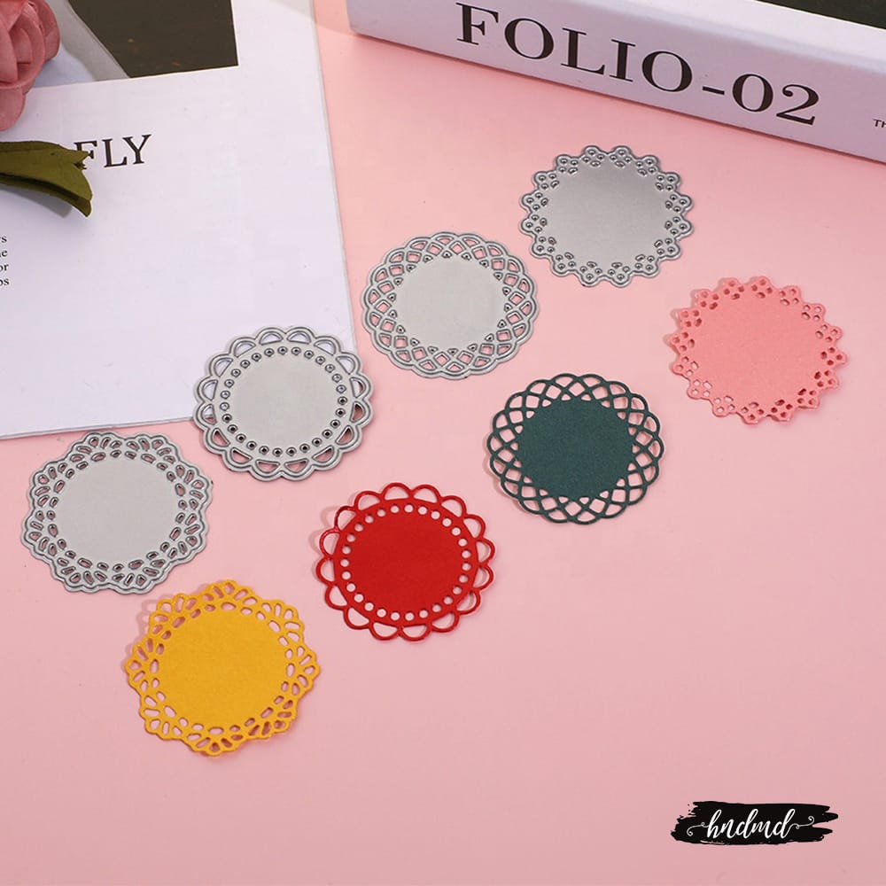Steel Dies - Small doilies (Set of 4 dies) XY217 steel cutting dies CraftAdda 1 XY217_steel_cutting_dies_CraftAdda_1