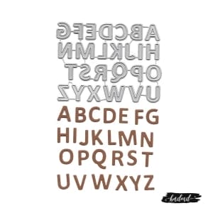 Steel Dies - Alphabet Dies (A to Z) (XY804)