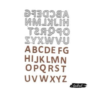 Steel Dies - Alphabet Dies (A to Z) (XY804)