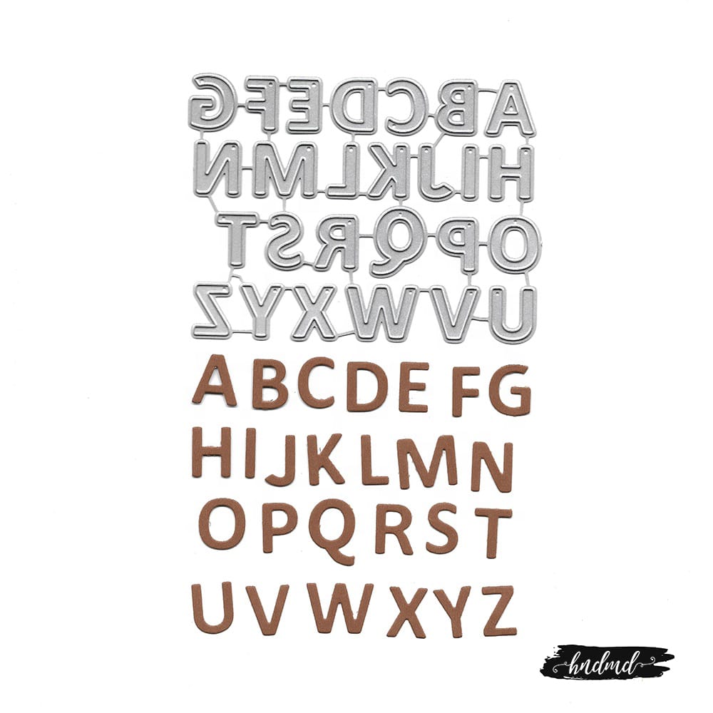 Steel Dies - Alphabet Dies (A to Z) (LC2196) XY804 steel cutting dies CraftAdda Steel Dies - Alphabet Dies (A to Z) (XY804)