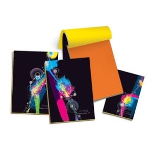 Campap 80 sheets bright colour pad (16 sheets X 5 colours) - A4 size