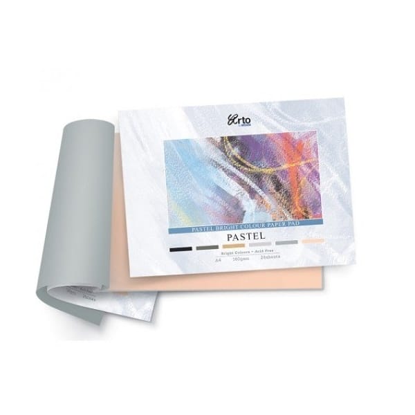Campap Pastel bright colour paper book (Mix 6 colours, Tiziano) (A3 size)