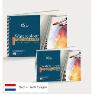 Campap Wire-O Watercolour book 100% Cellulose Cold Pressed Paper (A3 size)