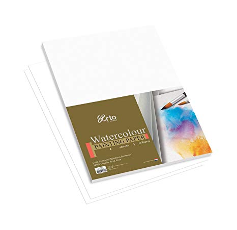 Campap Watercolour paper pack ( 100 % cotton cold pressed ) A2 size