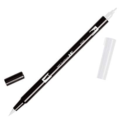 Tombow Dual Brush Pen Art Marker, N00 - Colorless Blender tombow dual brush pen colorless blender Tombow Dual Brush Pen Art Marker, N00 - Colorless Blender